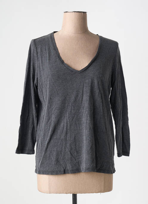 T-shirt gris SCHOOL RAG pour femme