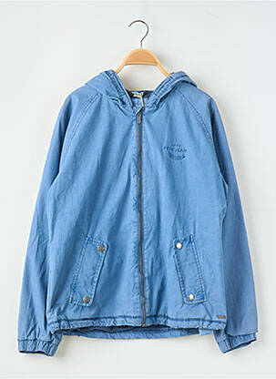 Parka fermeture zippée sur le devant a capuche bleu PEPE JEANS fille