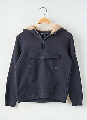 Sweat-shirt à capuche poches manches longues bleu TEDDY SMITH garcon