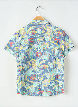 Chemise manches courtes imprimé fantaisie bleu TEDDY SMITH garcon