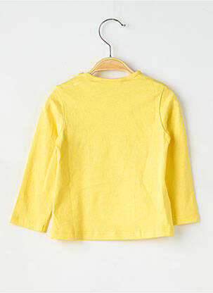 T-shirt stretch manches longues jaune BOBOLI fille