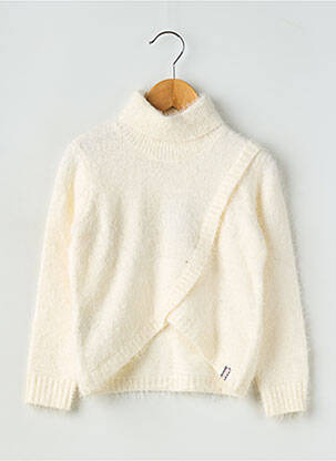 Pull coupe droite manches longues beige BOBOLI fille