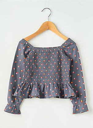 Top manches longues manches longues gris BOBOLI fille