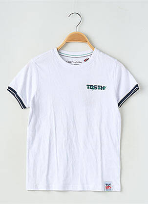 T-shirt coupe droite manches courtes blanc TEDDY SMITH garçon