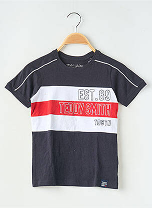 T-shirt imprimé fantaisie sans manche noir TEDDY SMITH garçon