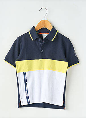 Polo coupe droite manches courtes noir BOBOLI garçon