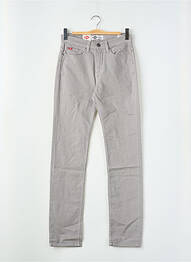 Pantalon slim fermeture zippée sous rabat boutonné gris LEE COOPER homme