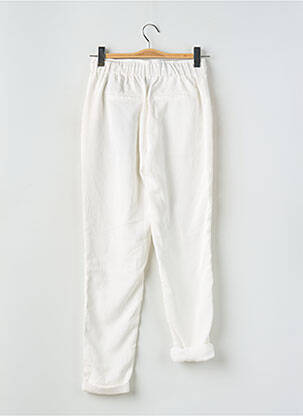 Pantalon droit taille élastique blanc TEDDY SMITH femme