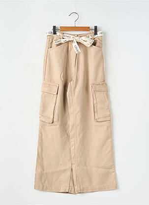 Pantalon cargo poches beige LE TEMPS DES CERISES fille