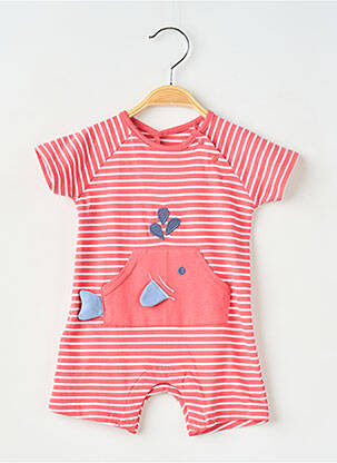 Combishort col rond manches longues rose BOBOLI enfant