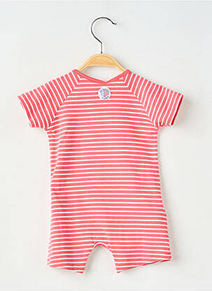 Combishort col rond manches longues rose BOBOLI enfant