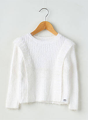 Pull blanc BOBOLI pour fille