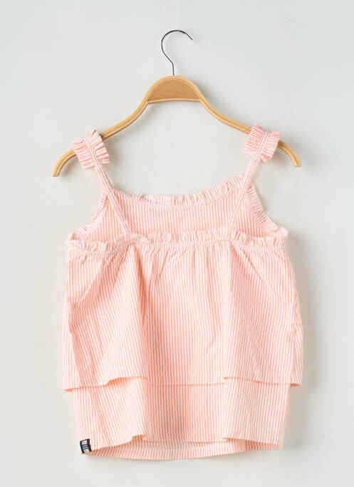 Top imprimé fantaisie fines bretelles orange BOBOLI fille