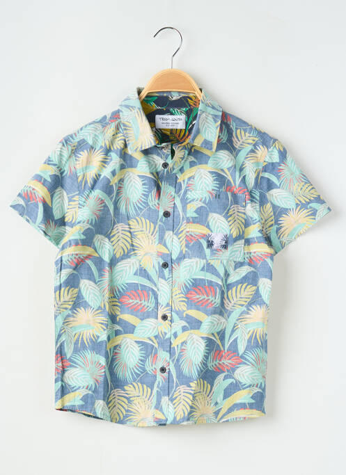 Chemise manches courtes bleu TEDDY SMITH pour garçon