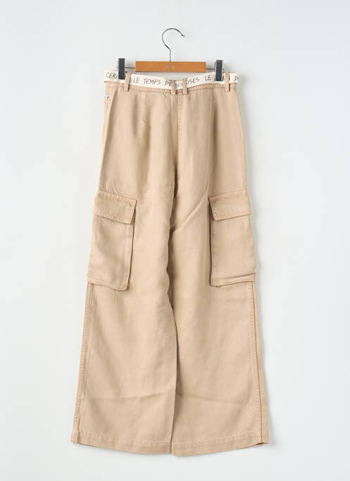 Pantalon cargo beige LE TEMPS DES CERISES pour fille