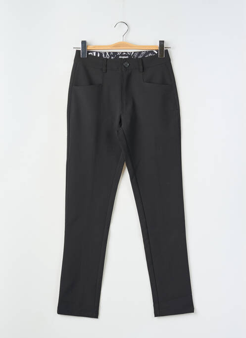 Pantalon slim noir DESIGUAL pour femme