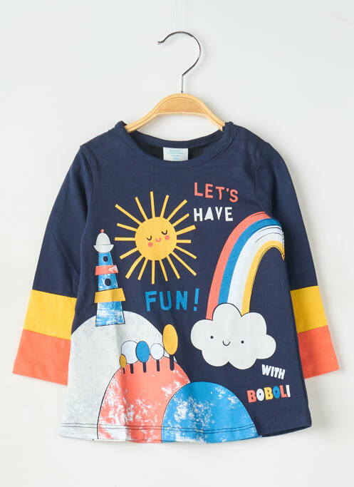 Robe mi-longue bleu BOBOLI pour fille