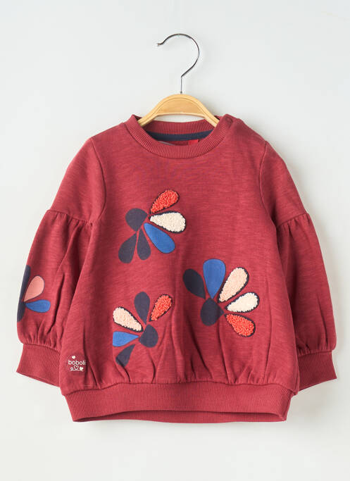 Sweat-shirt rouge BOBOLI pour fille