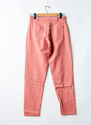 Pantalon slim tissage popeline taille normale rose LOLA ESPELETA femme