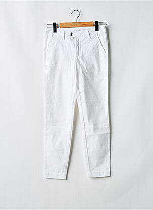 Pantalon slim tissage popeline taille normale blanc LPB femme