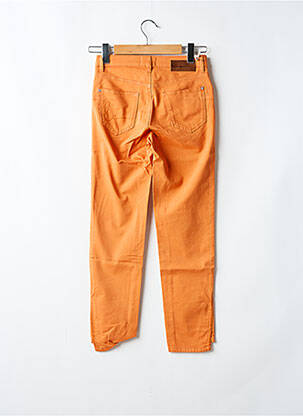 Pantalon slim tissage popeline taille normale orange LOLA ESPELETA femme