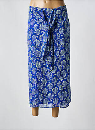 Jupe longue imprimé fantaisie bleu MOLLY BRACKEN femme