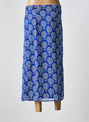 Jupe longue imprimé fantaisie bleu MOLLY BRACKEN femme