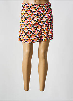 Jupe short tissage popeline orange LOLA ESPELETA femme