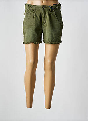 Short tissage denim taille normale vert FREEMAN T.PORTER femme