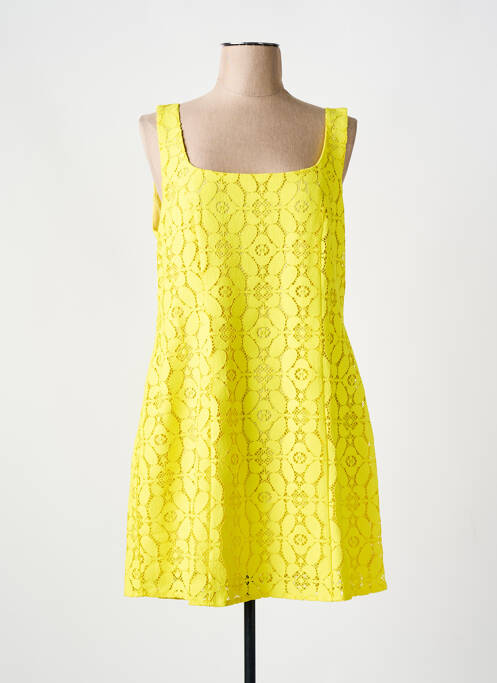 Robe courte jaune DESIGUAL pour femme