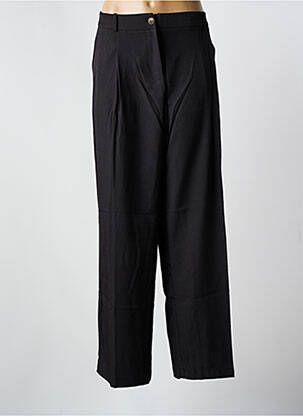 Pantalon droit taille élastique noir NOUGAT femme