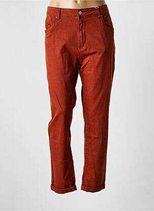 Pantalon slim poches marron NINA CARTER femme
