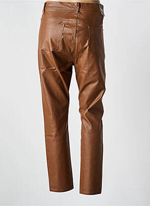 Pantalon slim poches marron NINA CARTER femme