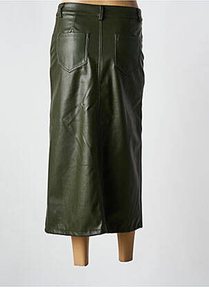 Jupe longue coupe droite vert GRACIELA femme
