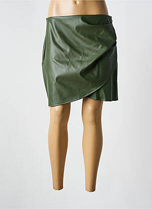 Jupe courte coupe droite vert ADILYNN femme