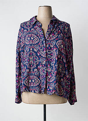 Chemisier bleu C'EST BEAU LA VIE pour femme