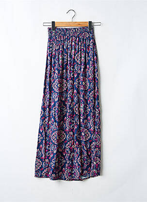 Jupe mi-longue bleu C'EST BEAU LA VIE pour femme