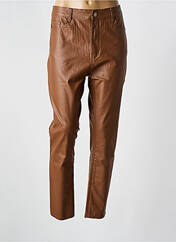 Pantalon slim marron NINA CARTER pour femme seconde vue