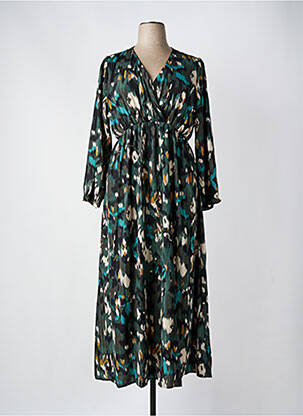 Robe longue vert MAELLE pour femme