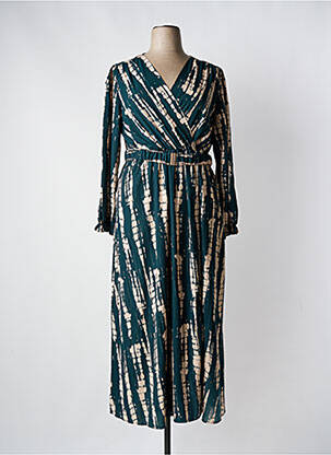 Robe mi-longue vert MAELLE pour femme