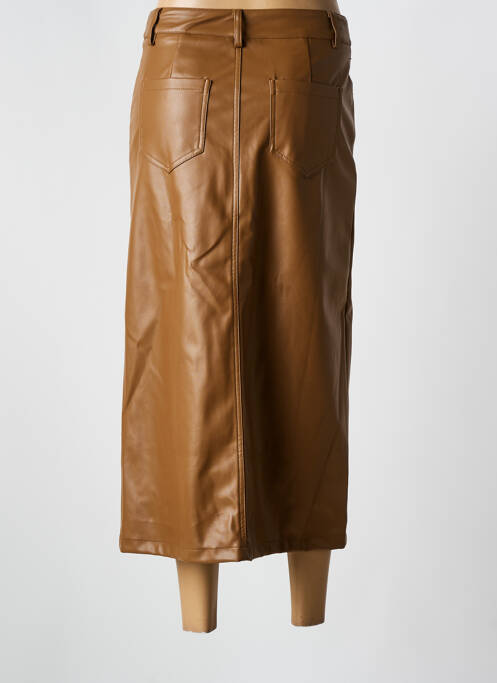 Jupe longue marron GRACIELA pour femme