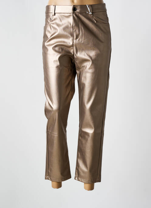Pantalon 7/8 or GRACIELA pour femme