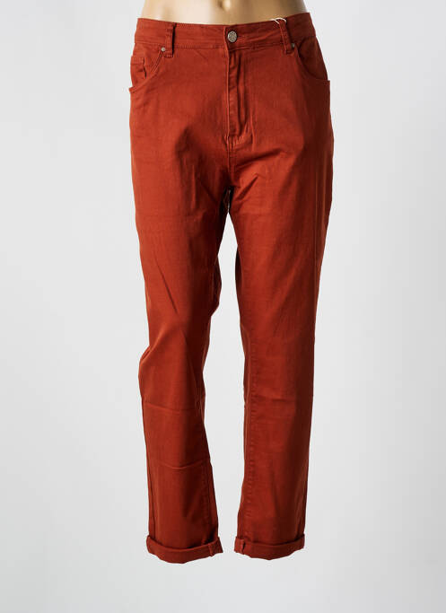 Pantalon slim marron NINA CARTER pour femme
