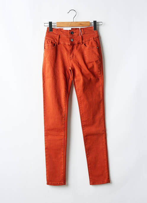 Pantalon slim orange C'EST BEAU LA VIE pour femme