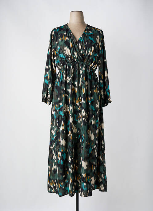 Robe longue vert MAELLE pour femme