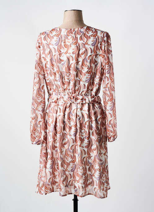 Robe mi-longue marron MAELLE pour femme