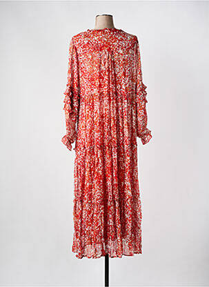 Robe longue manches longues manches longues rouge CREAM femme