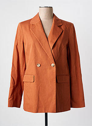 Blazer poignets boutonnés marron C'EST BEAU LA VIE femme