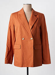 Blazer poignets boutonnés marron C'EST BEAU LA VIE femme