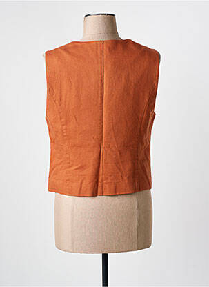 Gilet sans manche doublure marron C'EST BEAU LA VIE femme